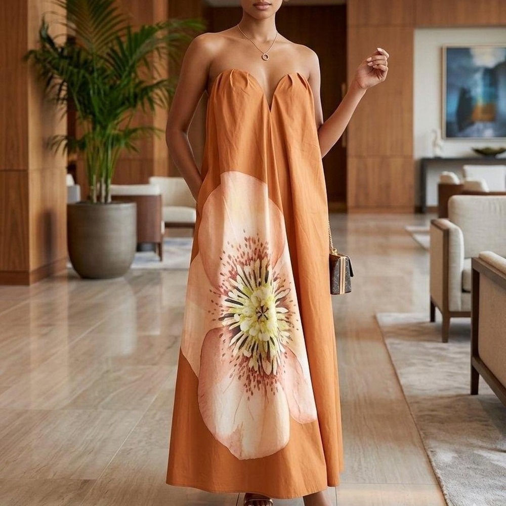 Free People Significant Other Shiloh Maxi Dress Size 12 NEW Resort Vacation